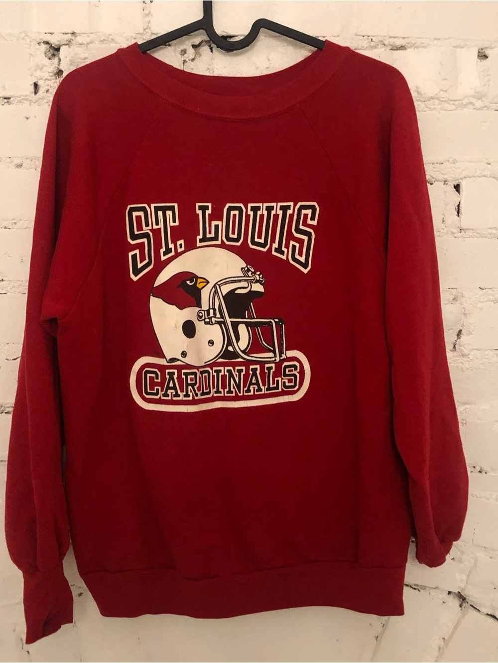Vintage St. Louis Cardinals football Red Crewneck Sweatshirt